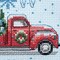 Dimensions Holiday Family Truck Christmas Counted Cross Stitch Kit – 6" 14-Count Aida for Beginners (5-Pack)